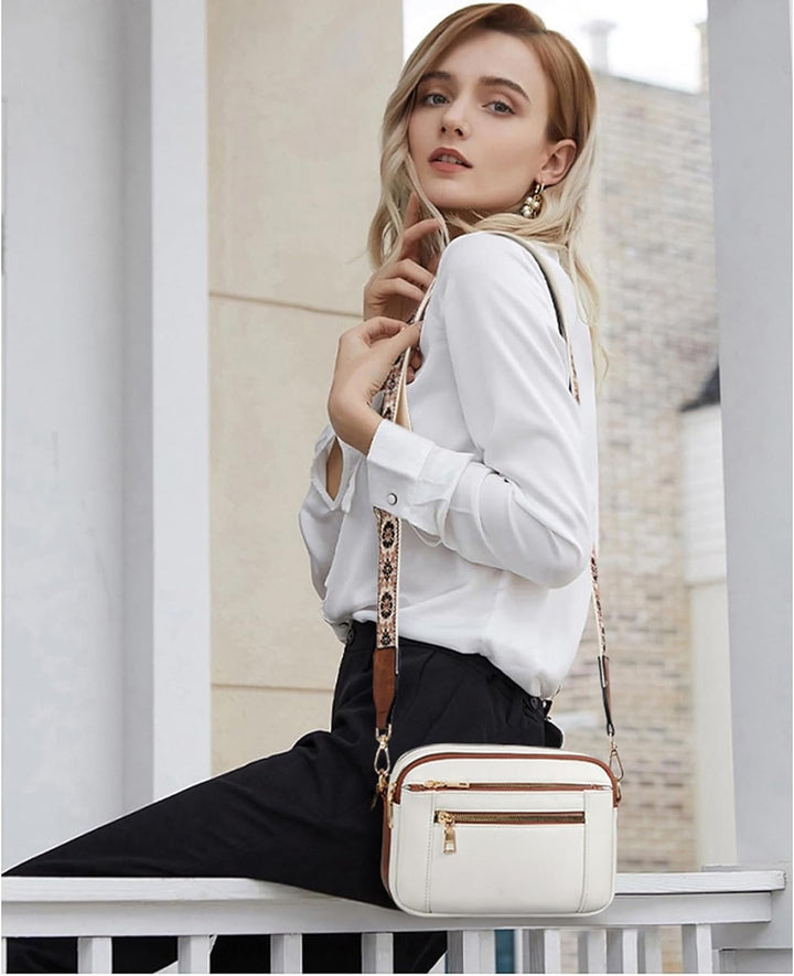 Camille Refined Leather Shoulder Bag